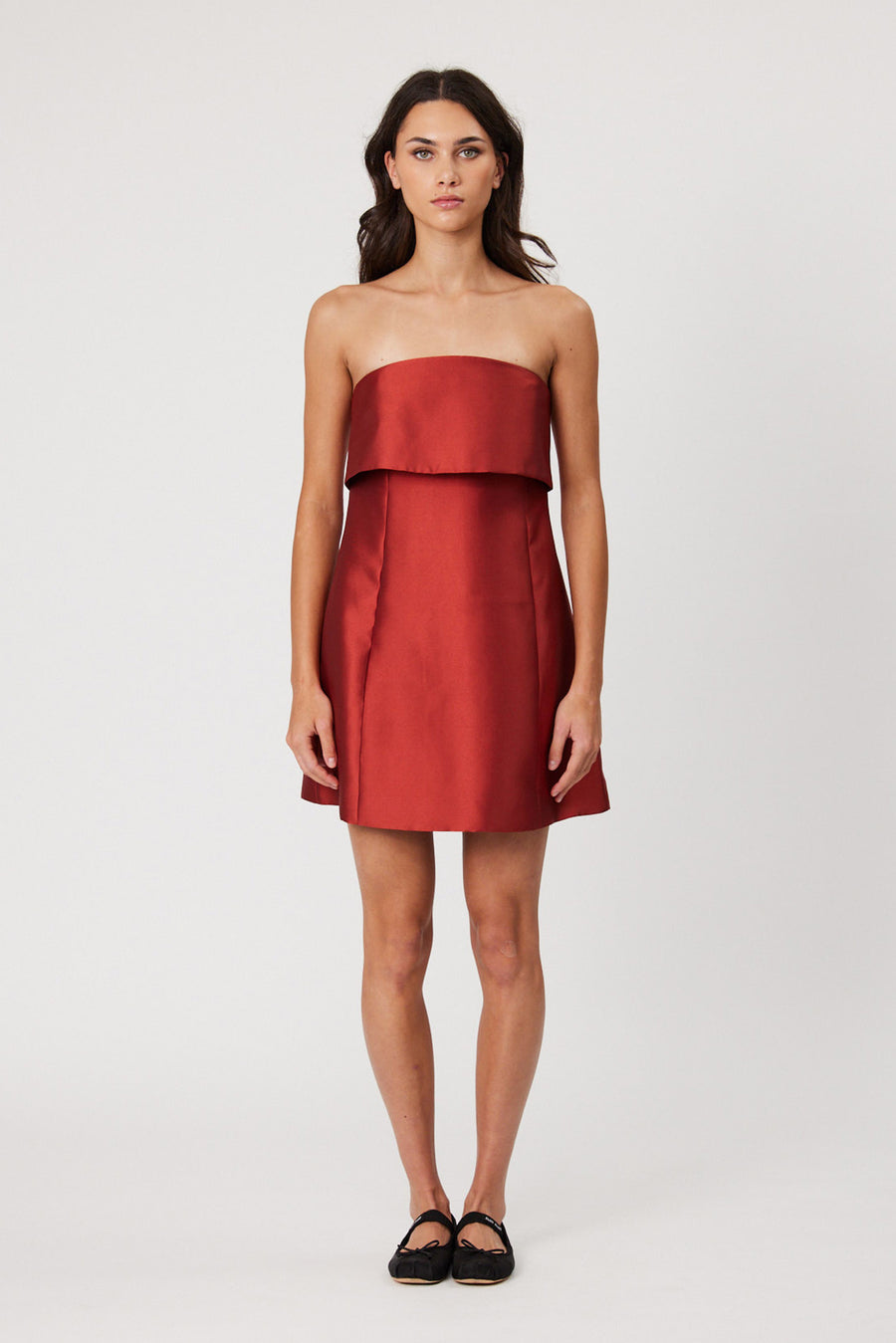 ALEXA MINI DRESS - BRICK