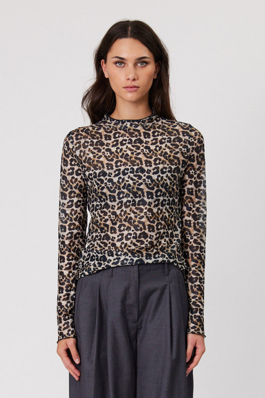 BRYDIE TOP - LEOPARD