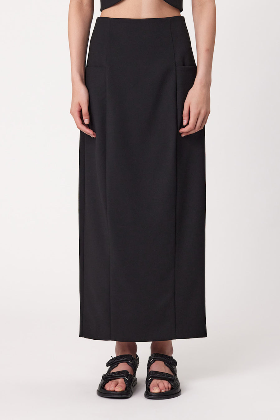 HARLOW MAXI SKIRT - BLACK