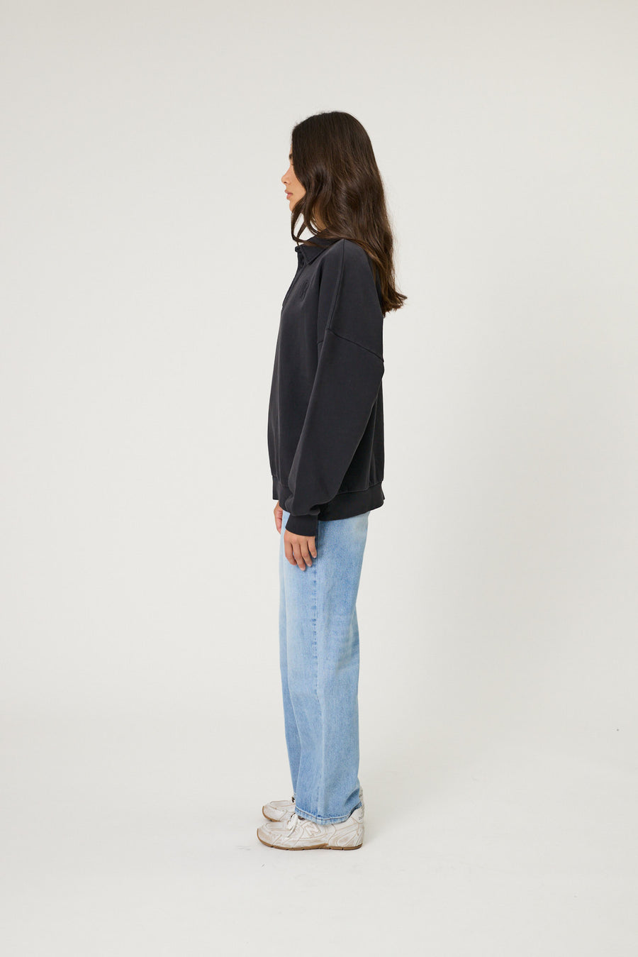 LEO JUMPER - WASHED BLACK