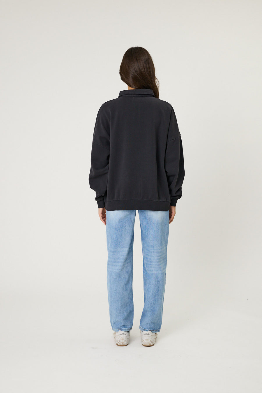 LEO JUMPER - WASHED BLACK