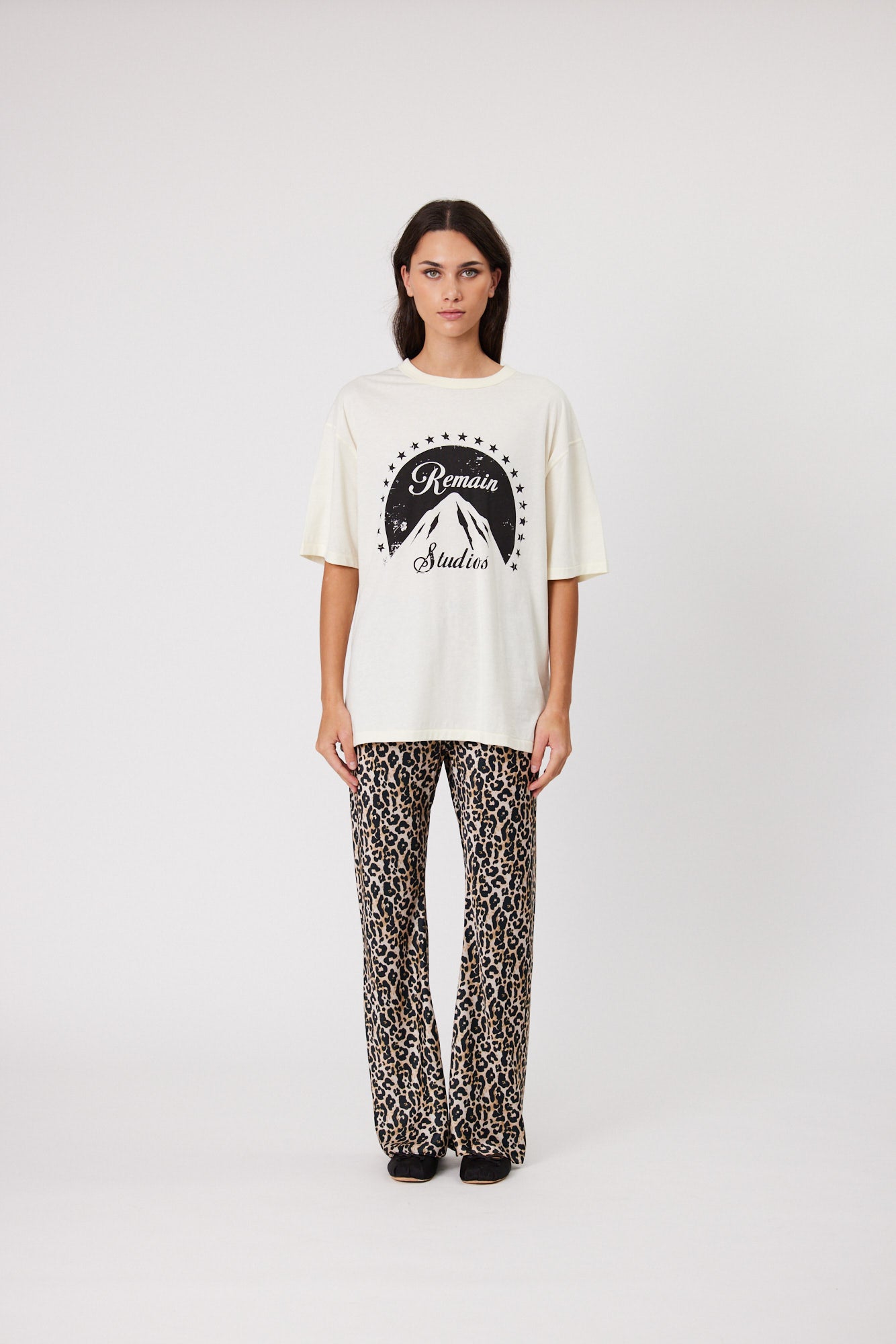 NYLA BIAS PANTS - LEOPARD