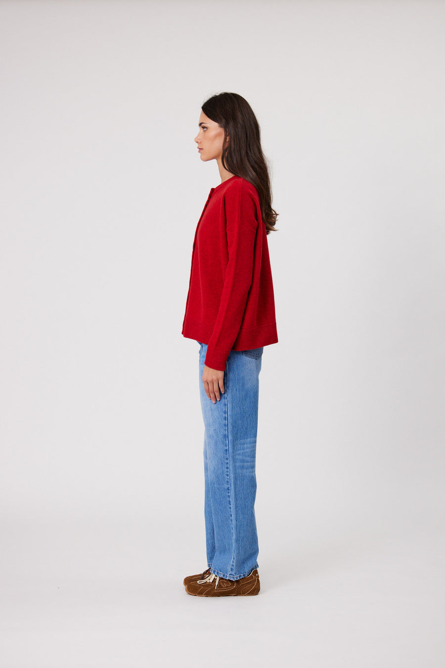 TALI CARDIGAN - BRICK