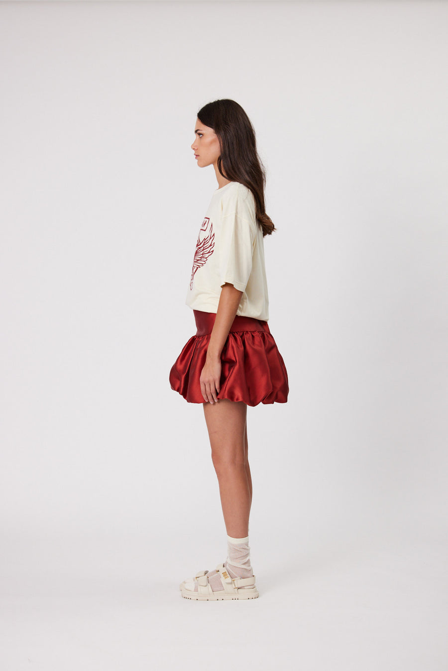 ALEXA MINI SKIRT - BRICK