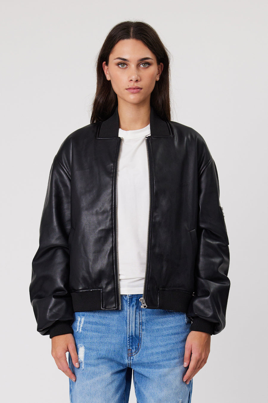 PRESLEY BOMBER JACKET - BLACK