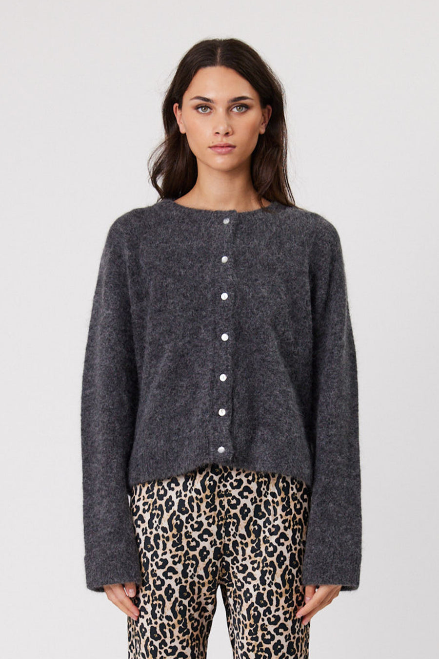 RYDER CARDIGAN - CHARCOAL