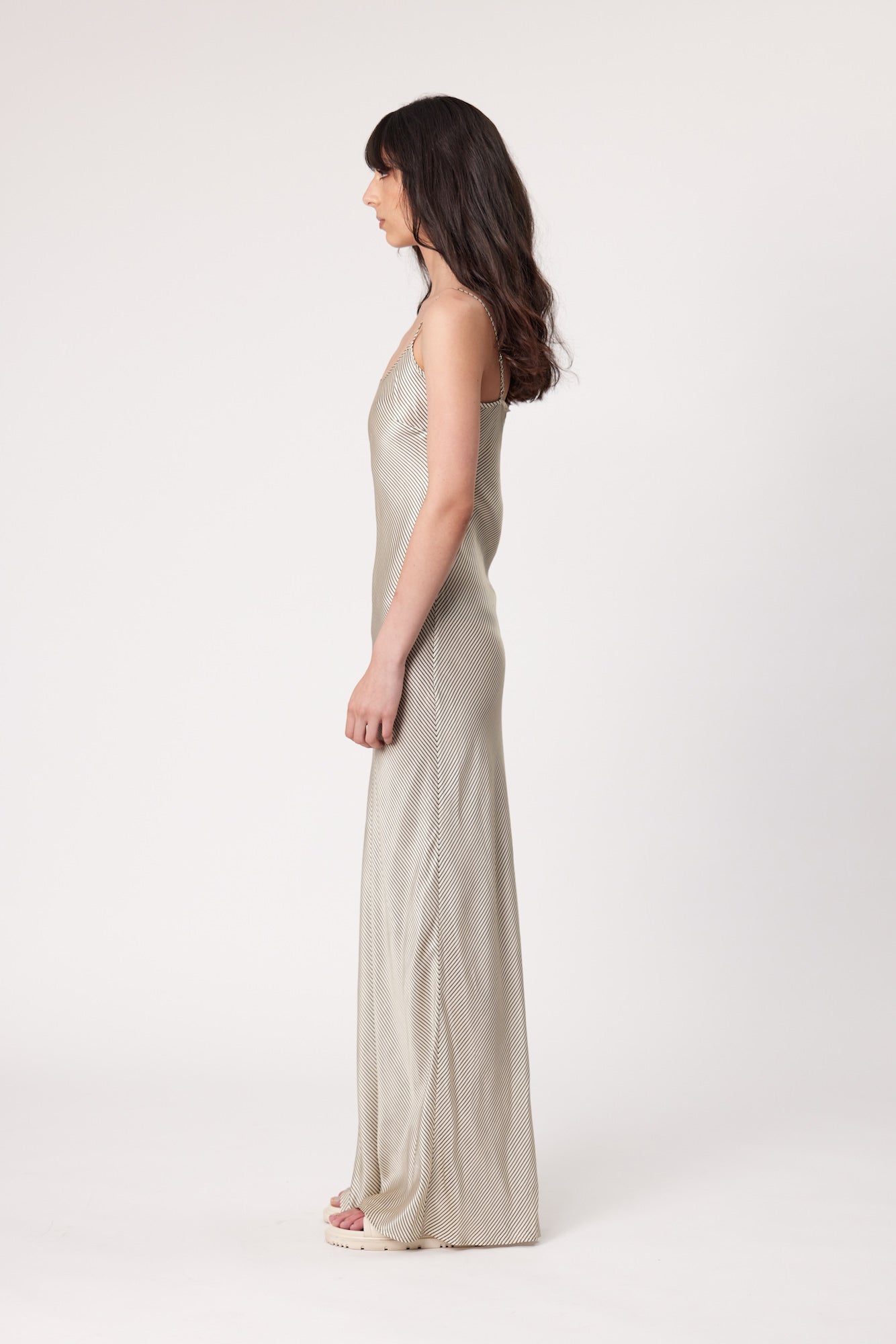 HARLEY MAXI DRESS - IVORY STRIPE