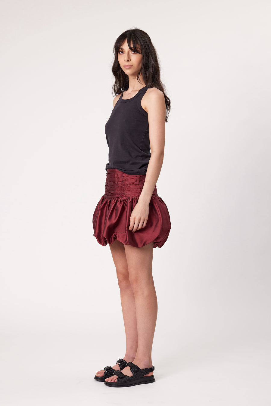 FINLEY MINI SKIRT - SANGRIA