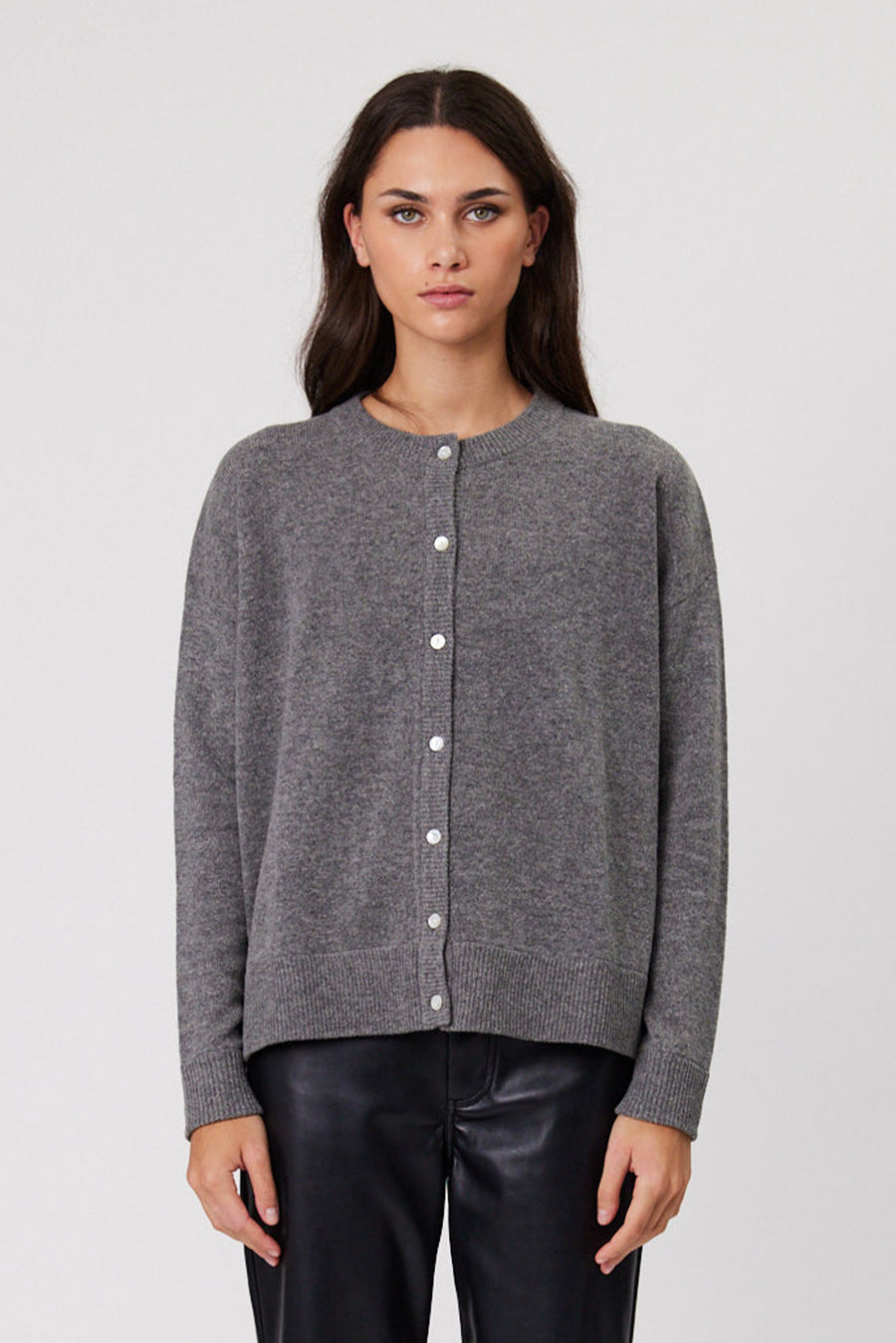 TALI CARDIGAN - CHARCOAL